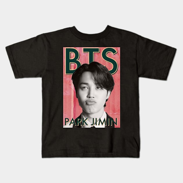 BTS JIMIN Kids T-Shirt by your local kpop fan